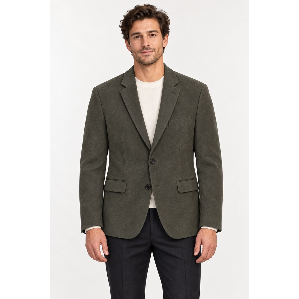 Lauren Ralph Lauren Men's Olive Blazer Sz 44S Lined 2-Button Sport Coat Classic
